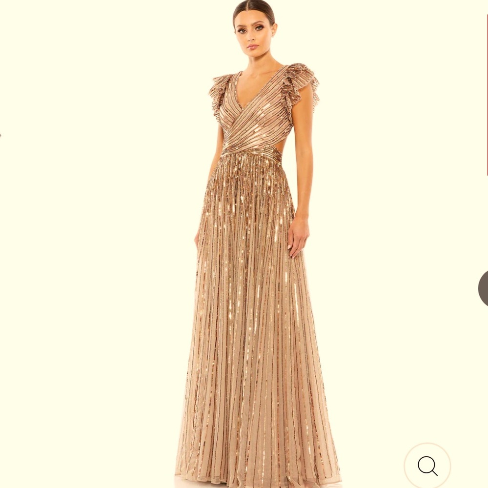 Mac Duggal Gold/Bronze Gown